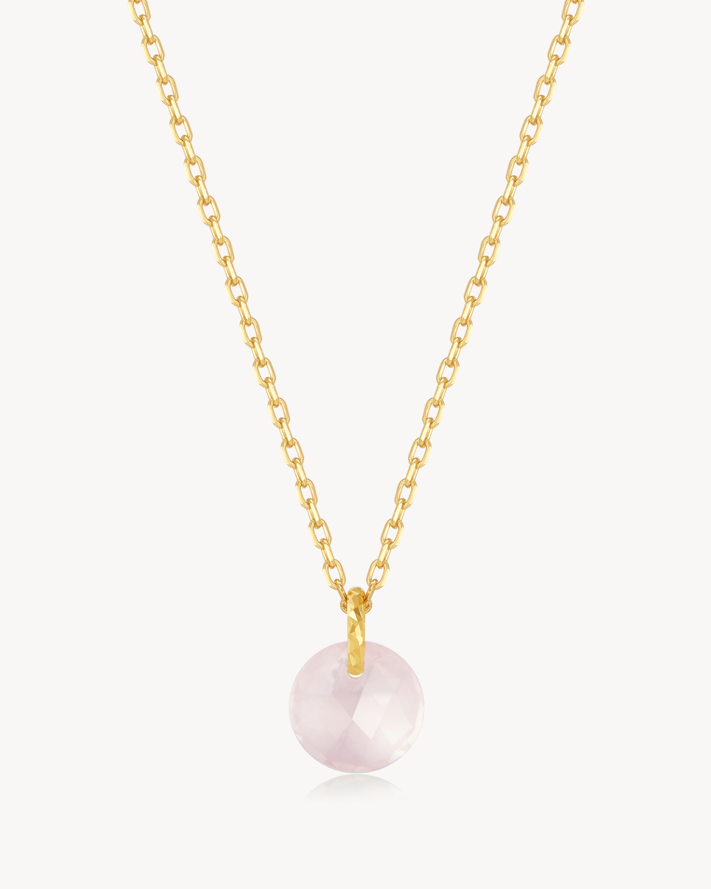 Rose Quartz Drop Necklace