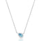 Aleah Blue CZ Necklace