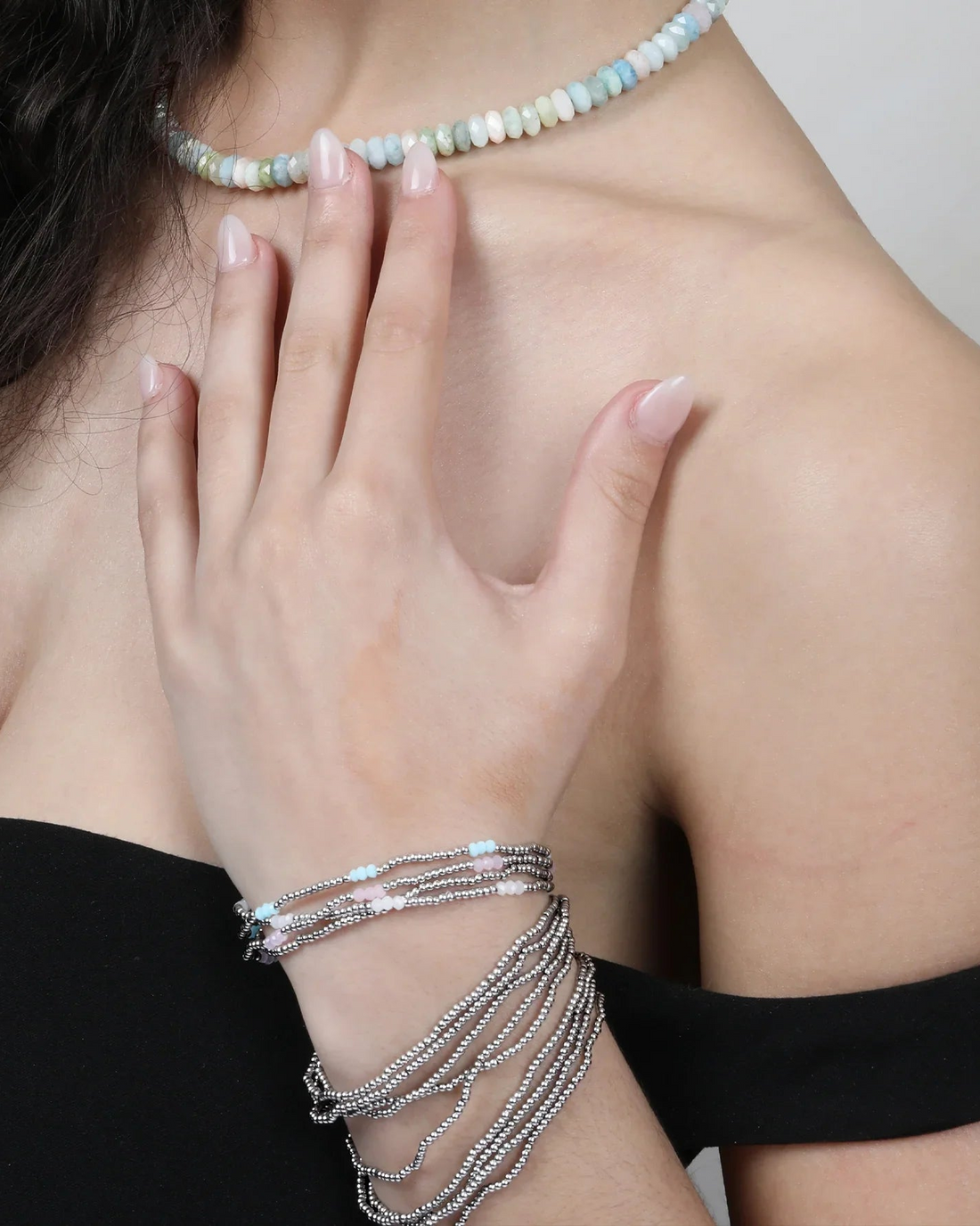 Ball Bracelet Blue- set of 3