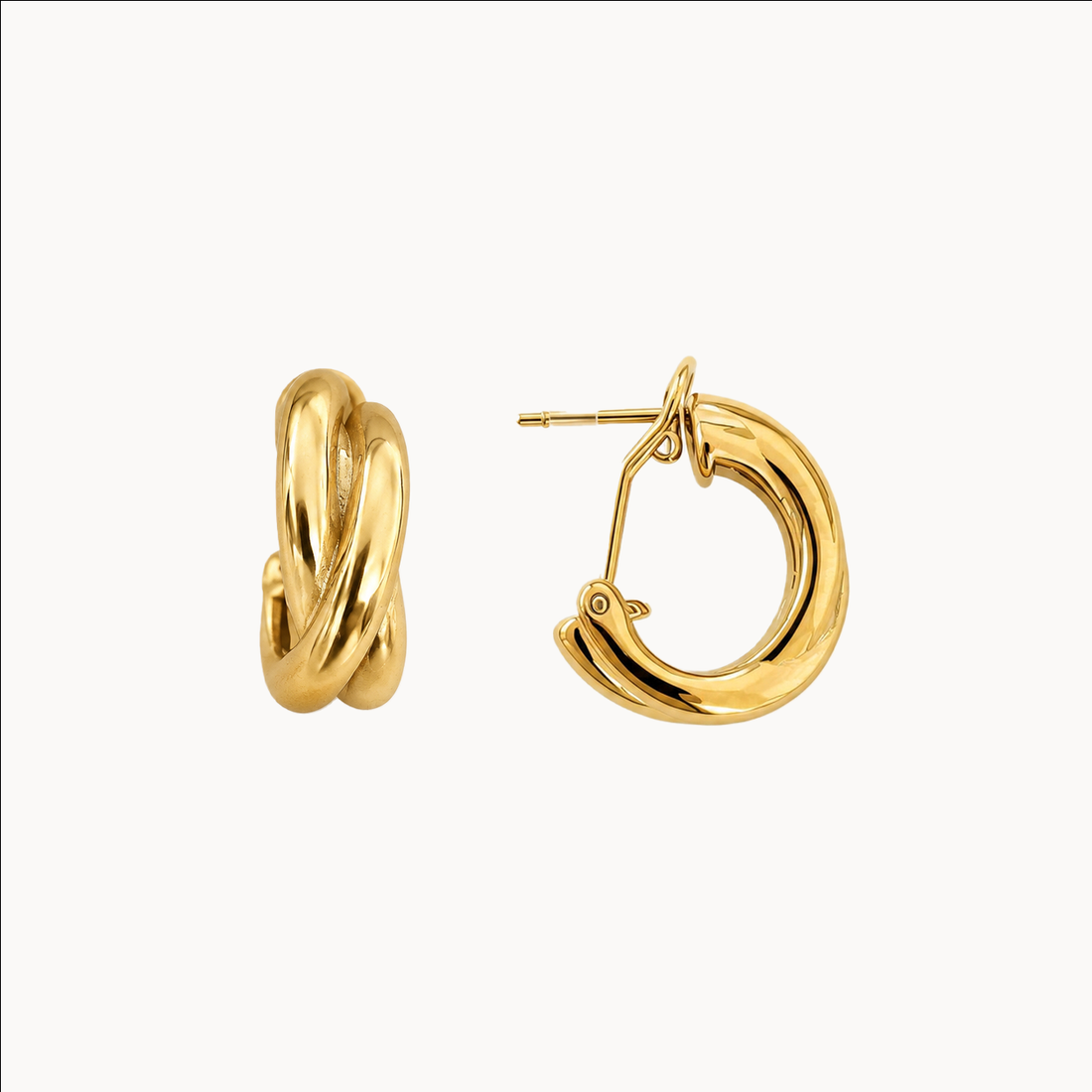 Dia Bundle- Freshwater Pearl Necklace,  Freshwater Pearl Hoop Earrings &  Bec Earrings