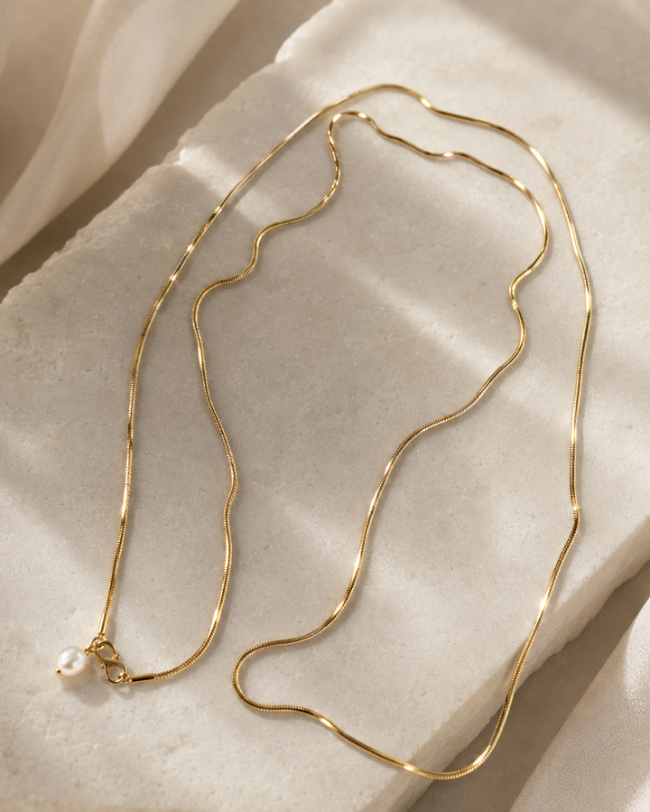 Long Snake Chain Necklace