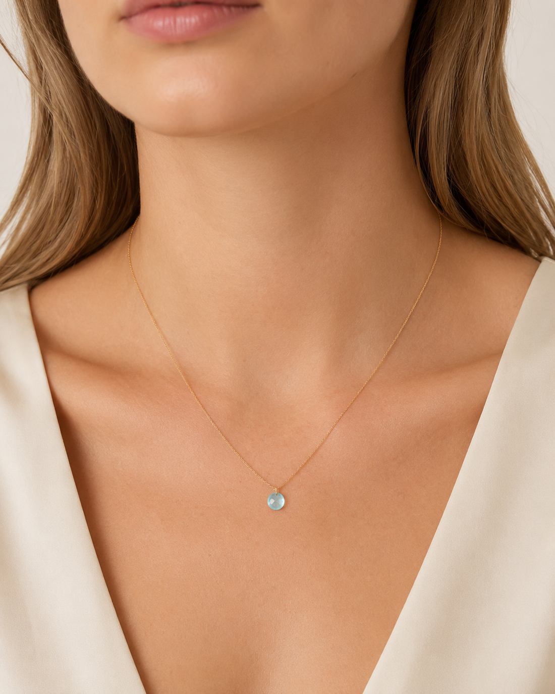 Moonstone Drop Necklace