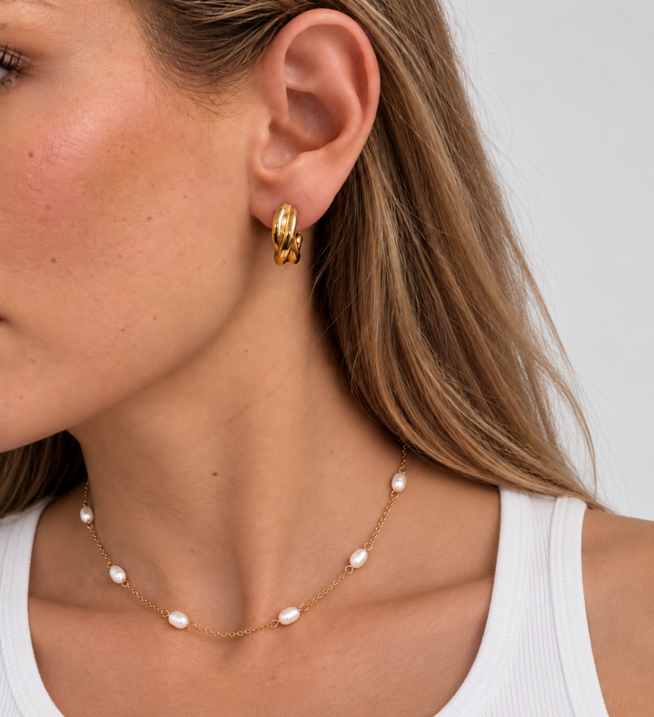 Bea Bundle- Wave Cuff , Bec Earrings