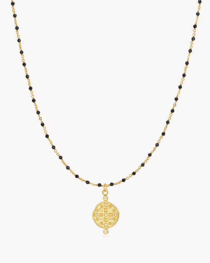 Earth Black Spinel Necklace – 60cm