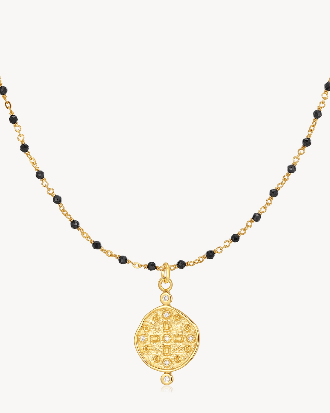 Earth Black Spinel Necklace – 60cm