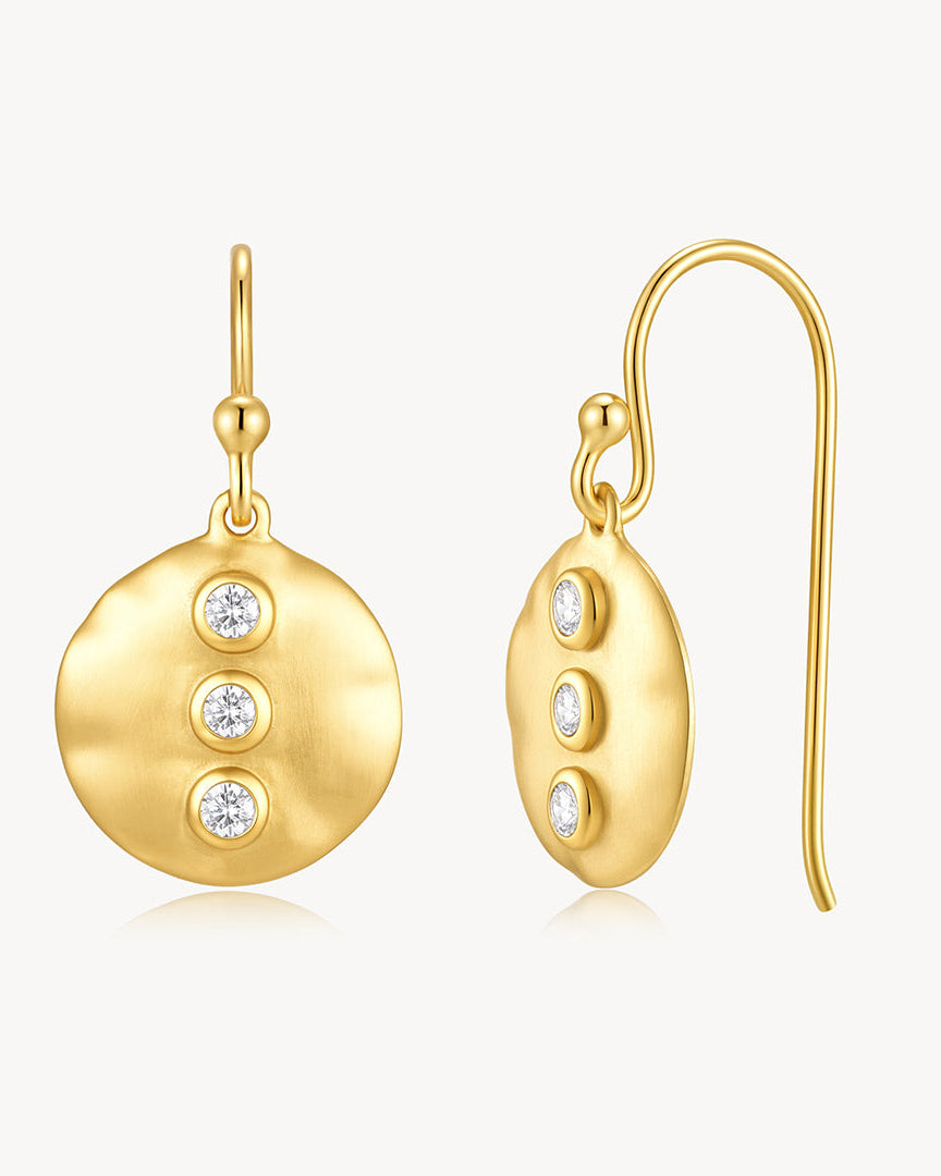 Thea Earrings White CZ