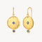 Pre Order 20th March  -Gold Goddess Blue Sapphire Earring. Silver Available now