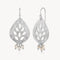 Leaf Trio Pearl Earring