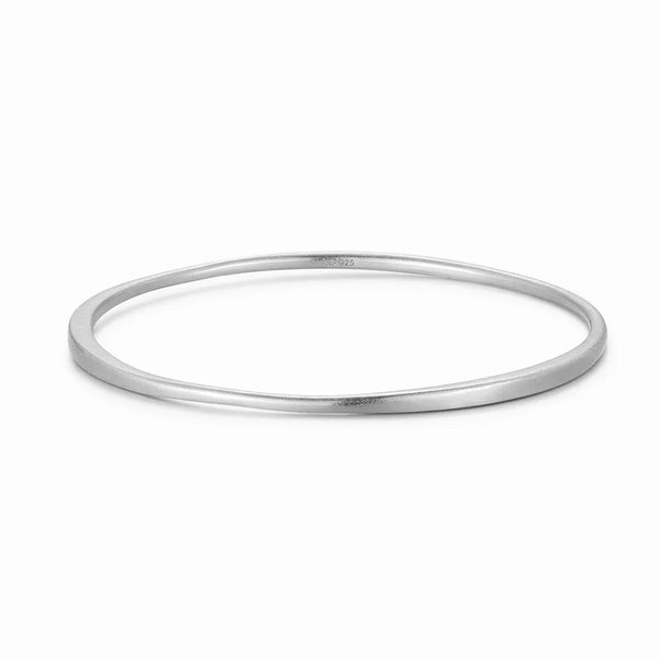 Sculptural Bangle - small | Solid Sterling Silver, Classic and