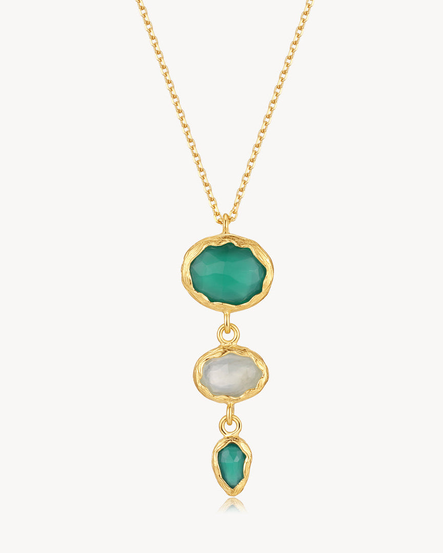Onyx Green & Prehnite Necklace