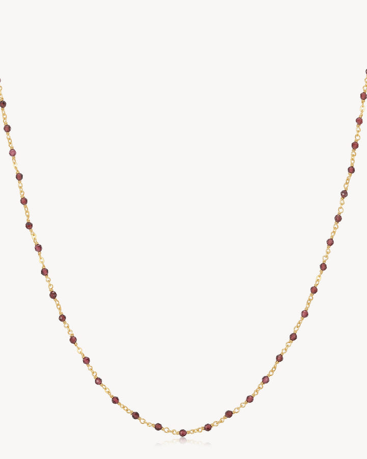 Garnet Necklace – 60cm