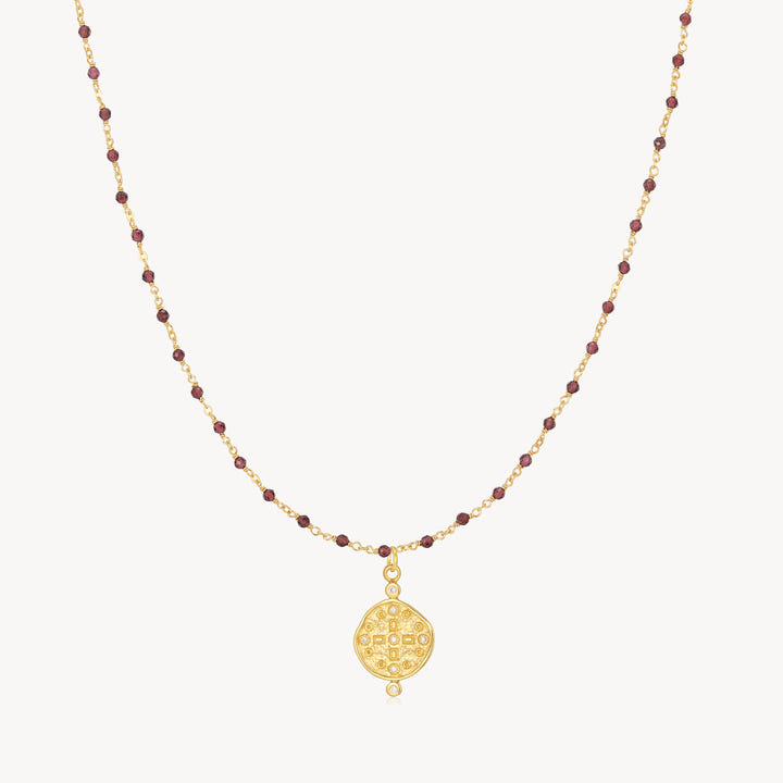 Earth Garnet Necklace – 60cm