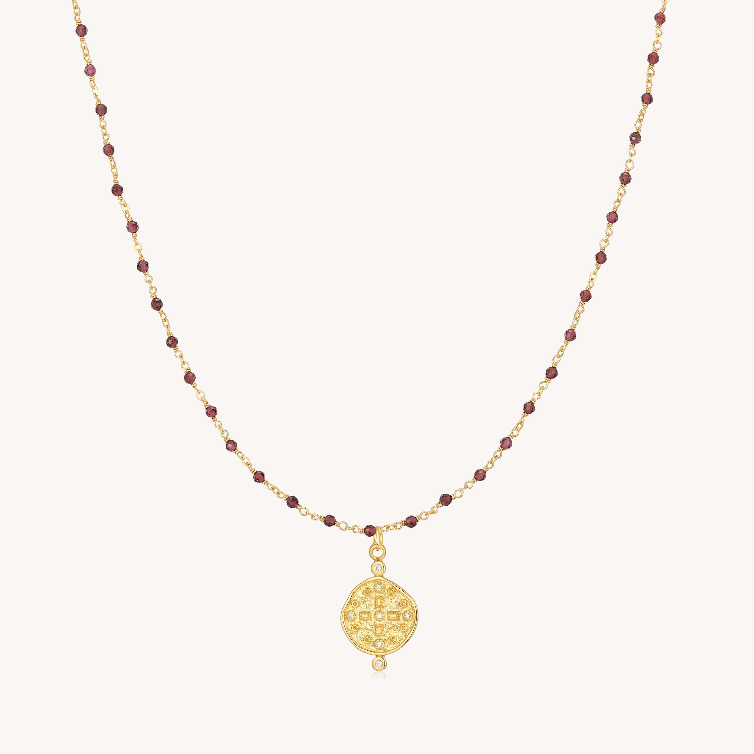 Earth Garnet Necklace – 60cm