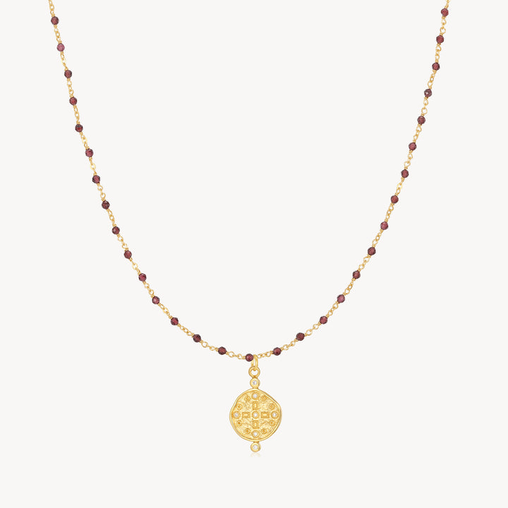 Earth Garnet Necklace – 60cm