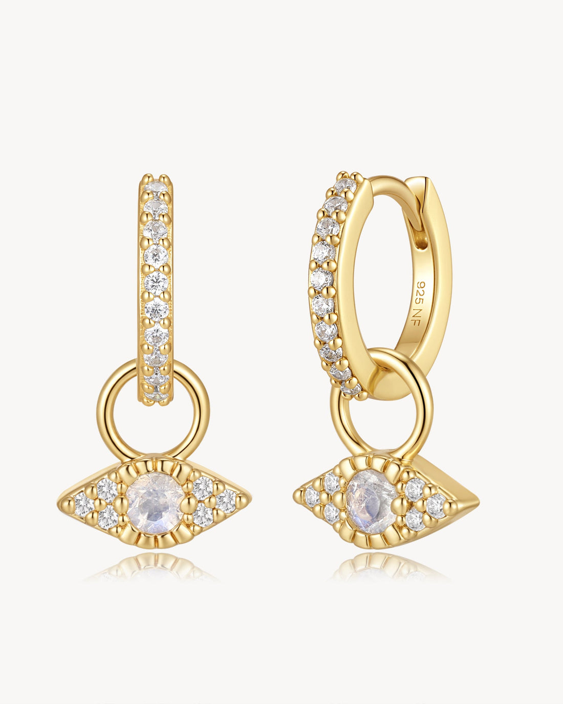 Evil Eye Pavé Hoops