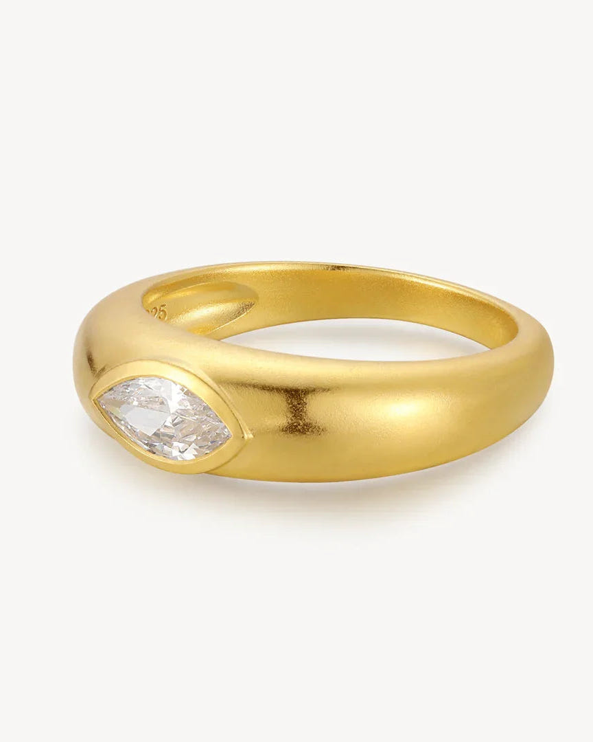Silver Marquise Ring