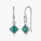 Diamond Earring Malachite