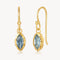 Marquise Earring Aquamarine