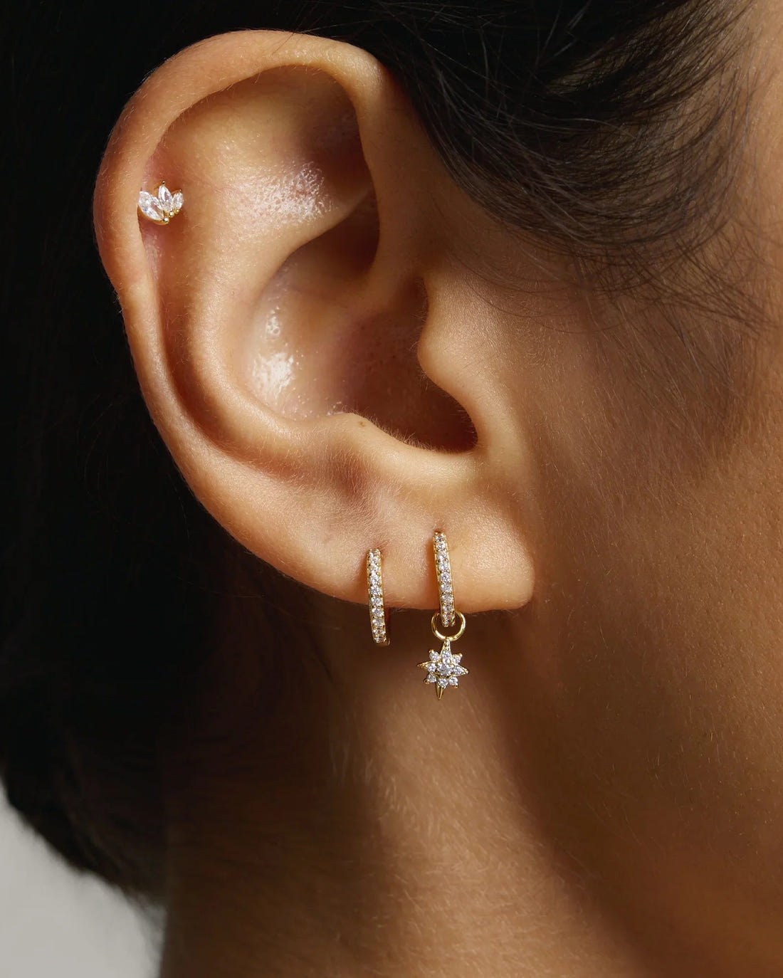 Guiding Star Pavé Hoop