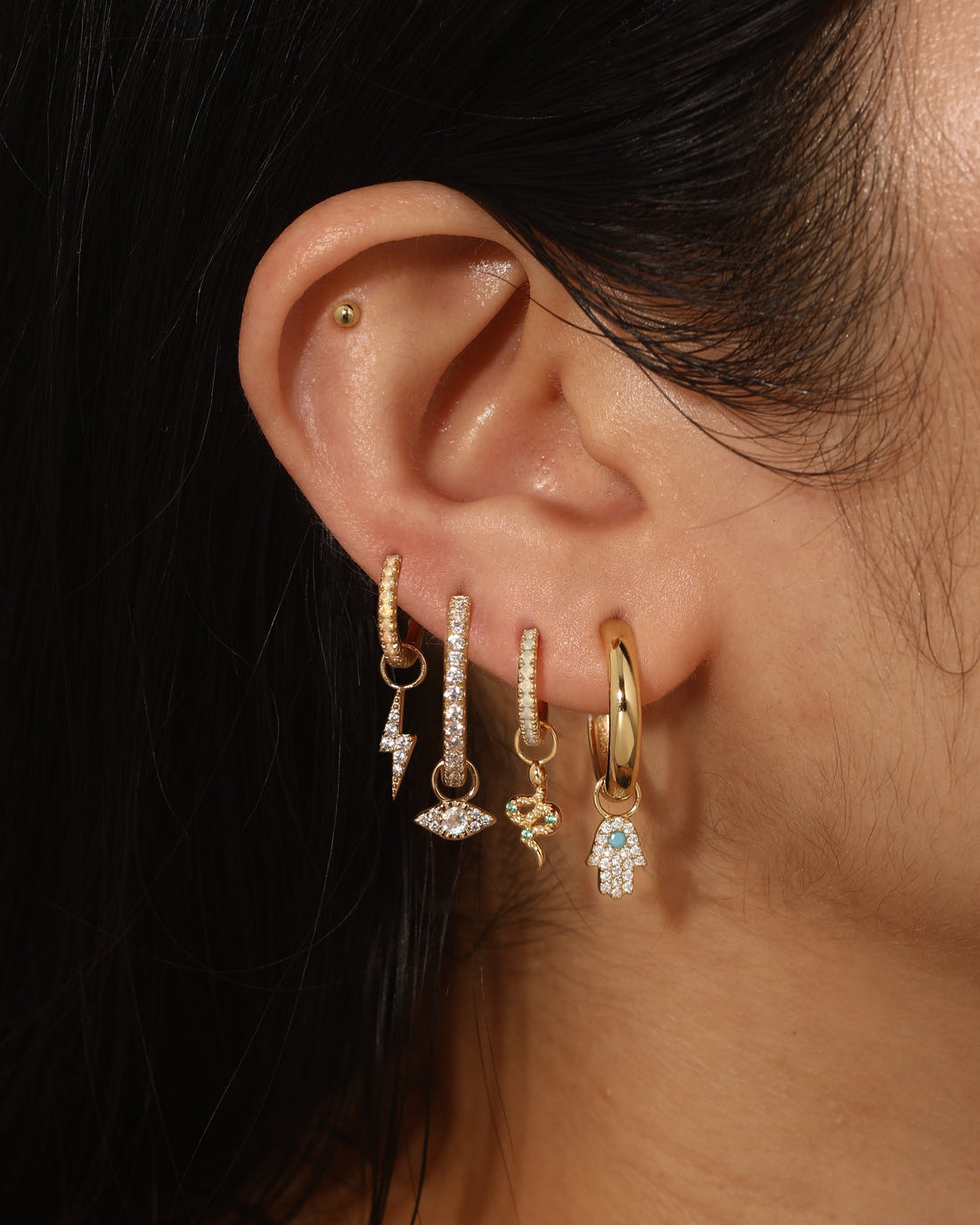 Hand Pave Hoop