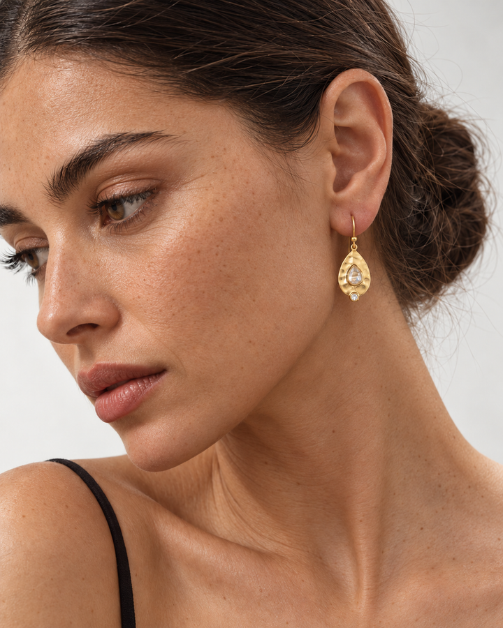 Nina Teardrop Sky Blue Topaz