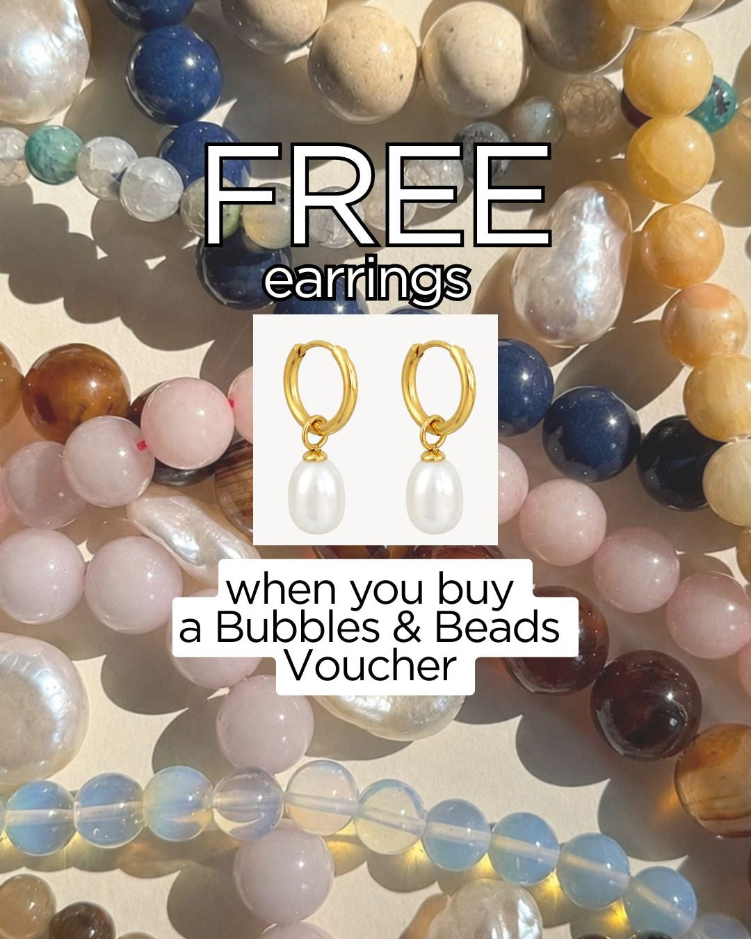 GIFT VOUCHER Beads & Bubbles – FREE PEARL HUGGIES