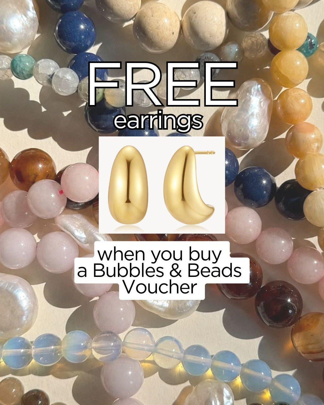 GIFT VOUCHER Beads & Bubbles – FREE GEORGE EARRINGS