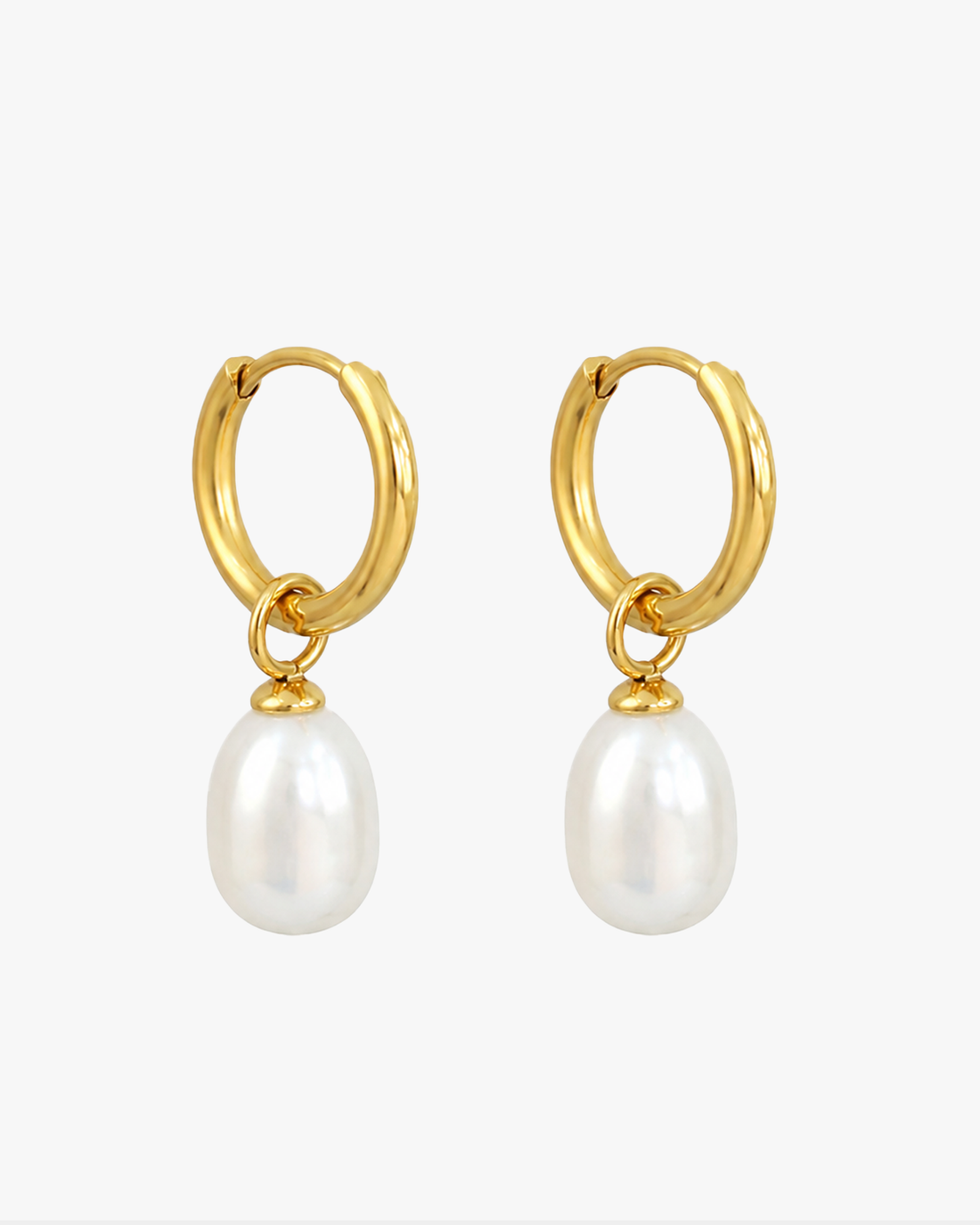 Fica Bundle- Triple Hammered Cuff & Freshwater Pearl Hoop