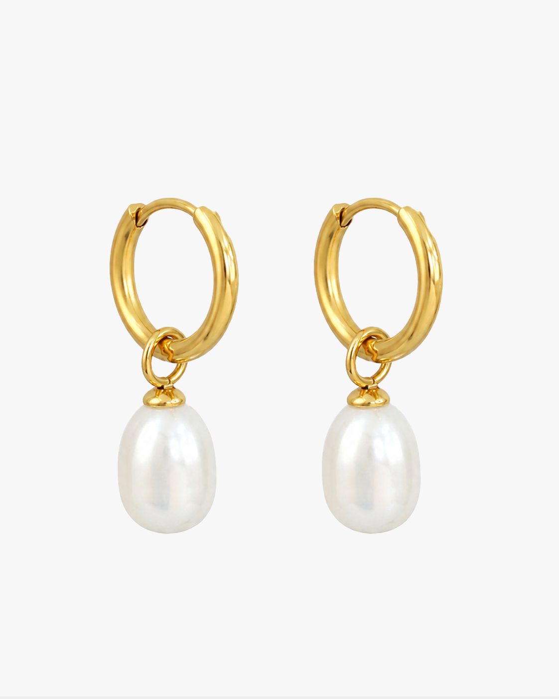Fica Bundle- Triple Hammered Cuff & Freshwater Pearl Hoop