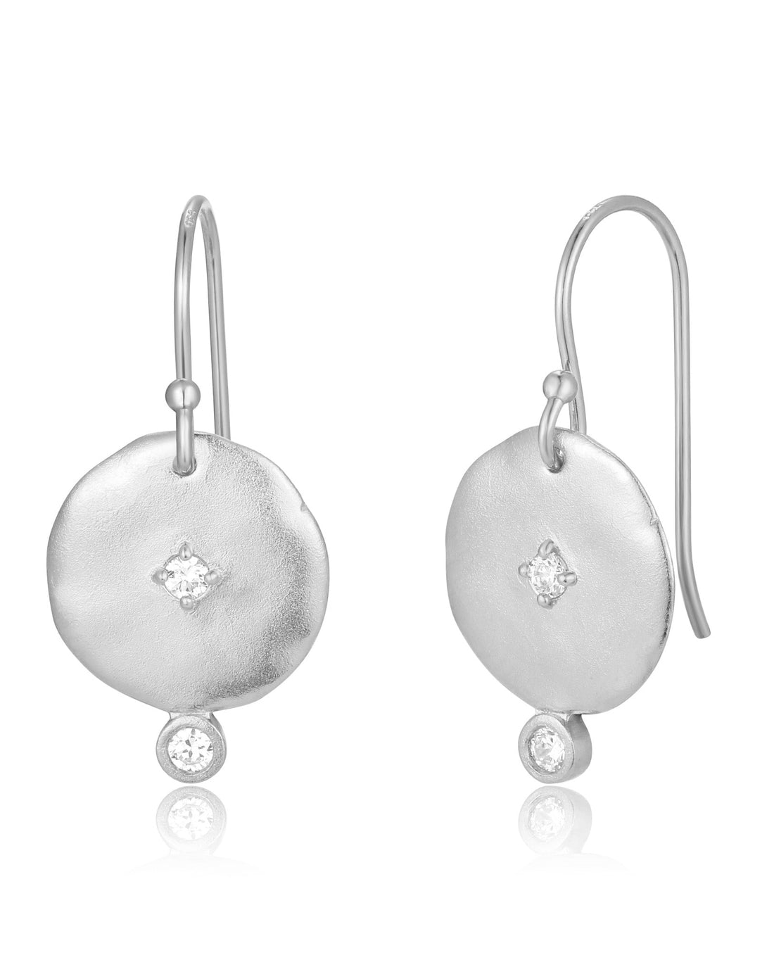 Gold Goddess Earring worn on the ear, Nicole Fendel Jewellery