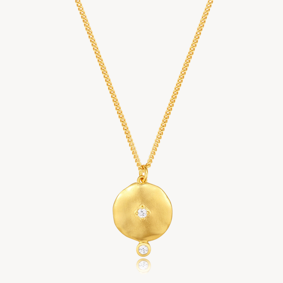 Goddess Necklace -White CZ