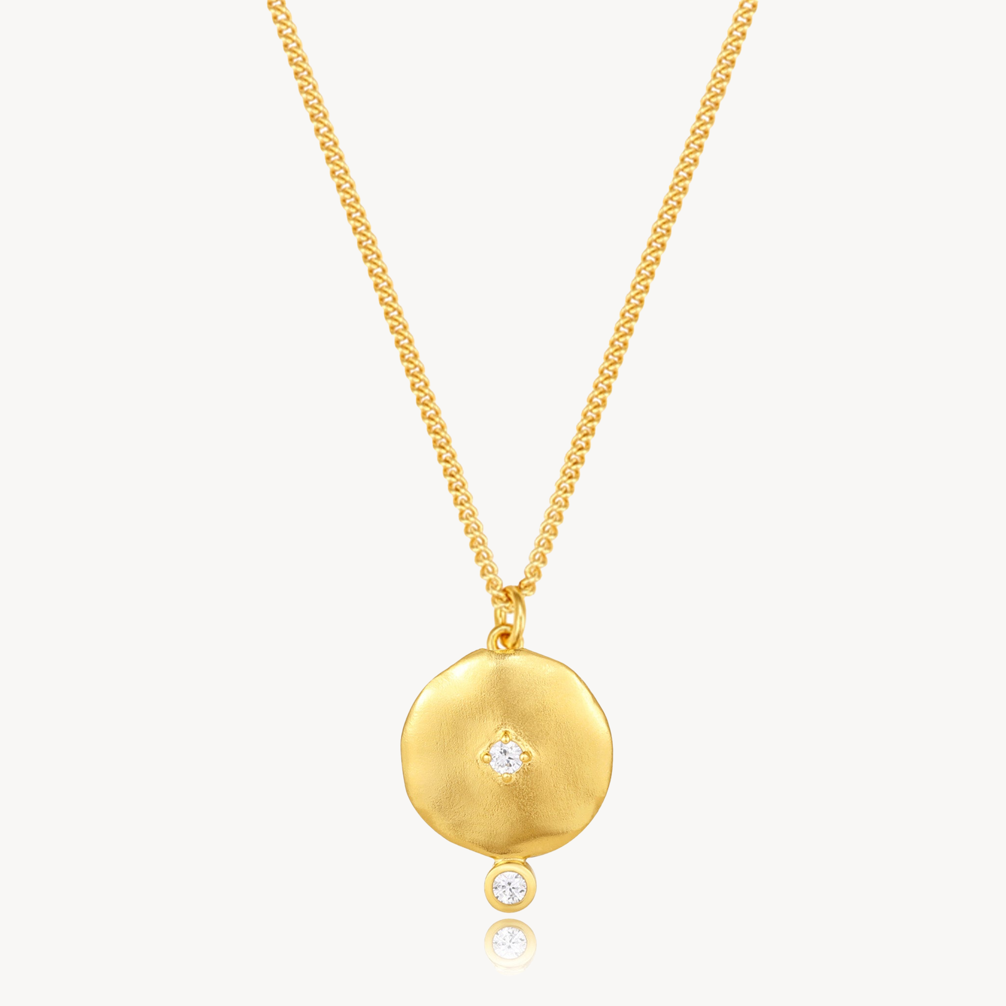 Goddess Necklace -White CZ