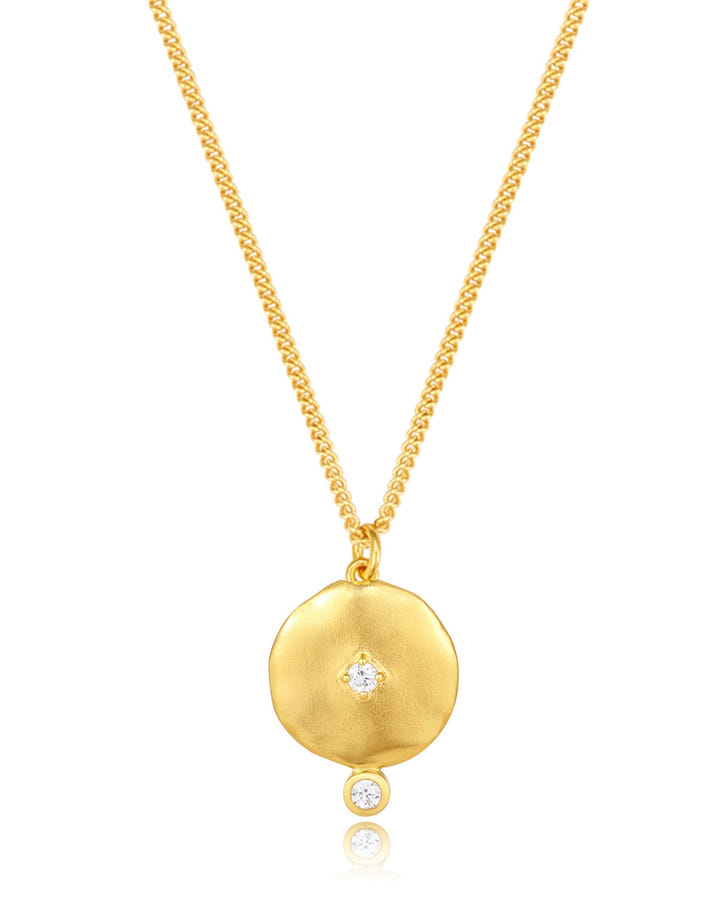 Goddess Necklace -White CZ