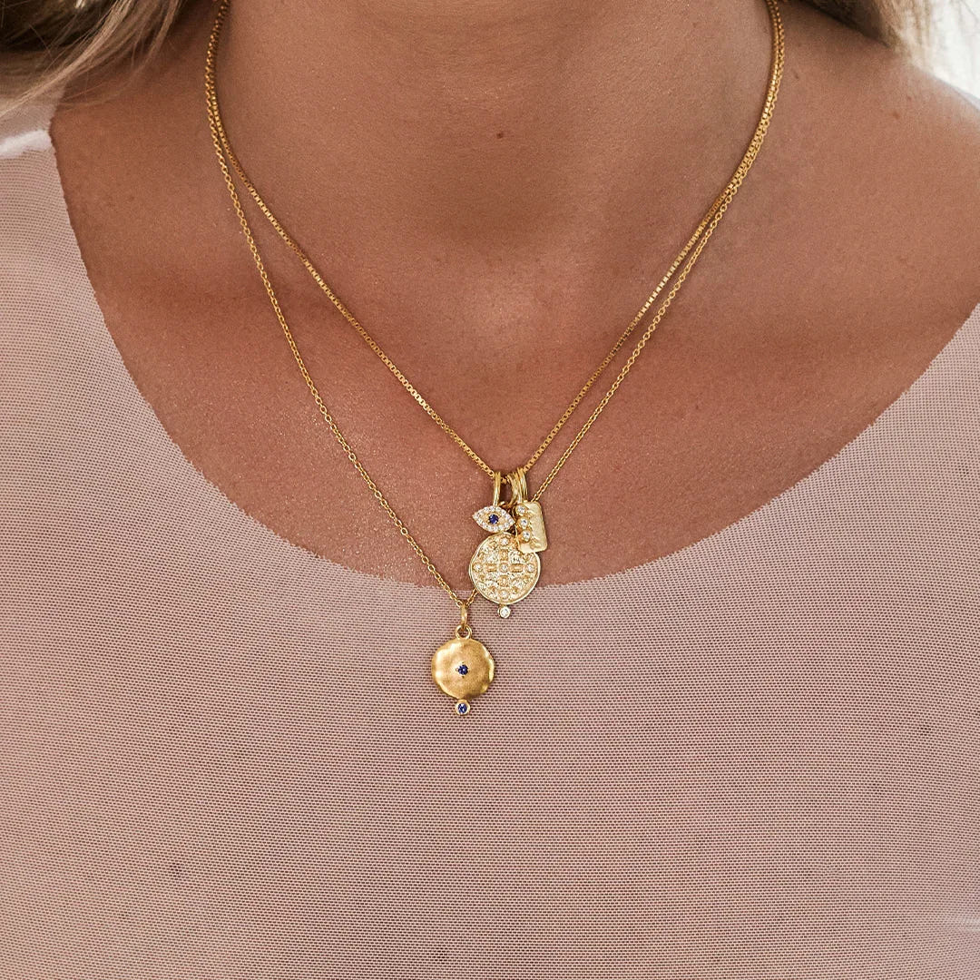 Silver Goddess Garnet Necklace