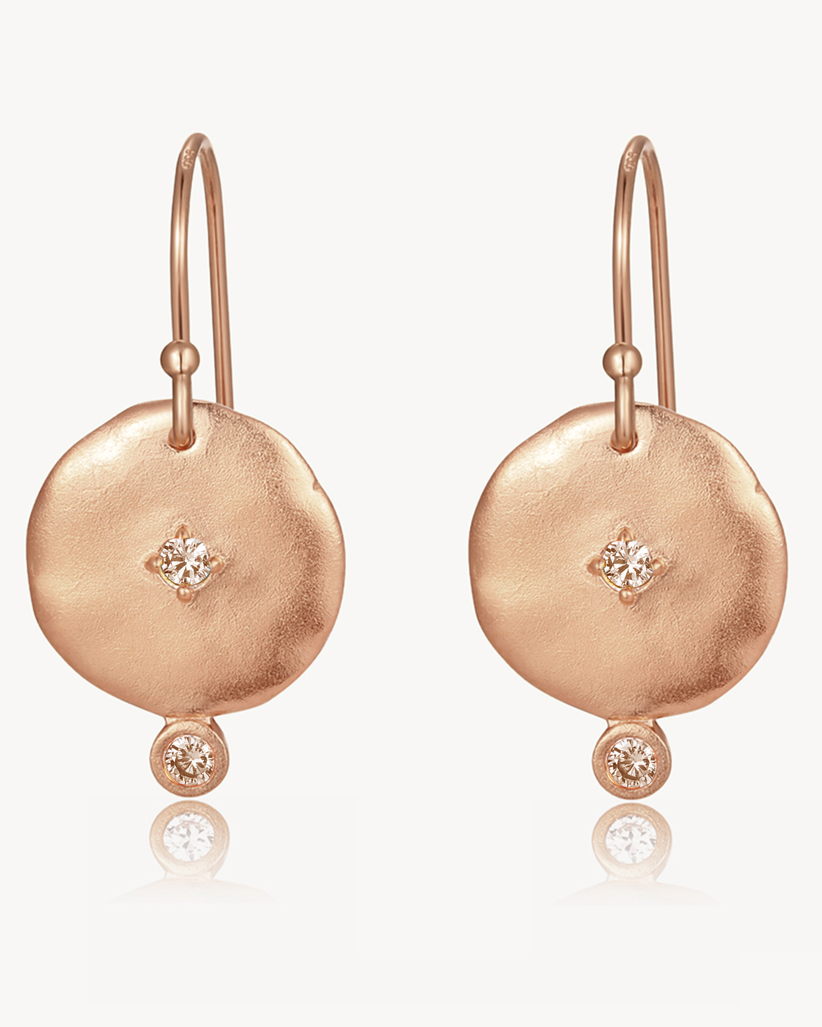 Exclusive Rose Gold Goddess Earring - Champagne