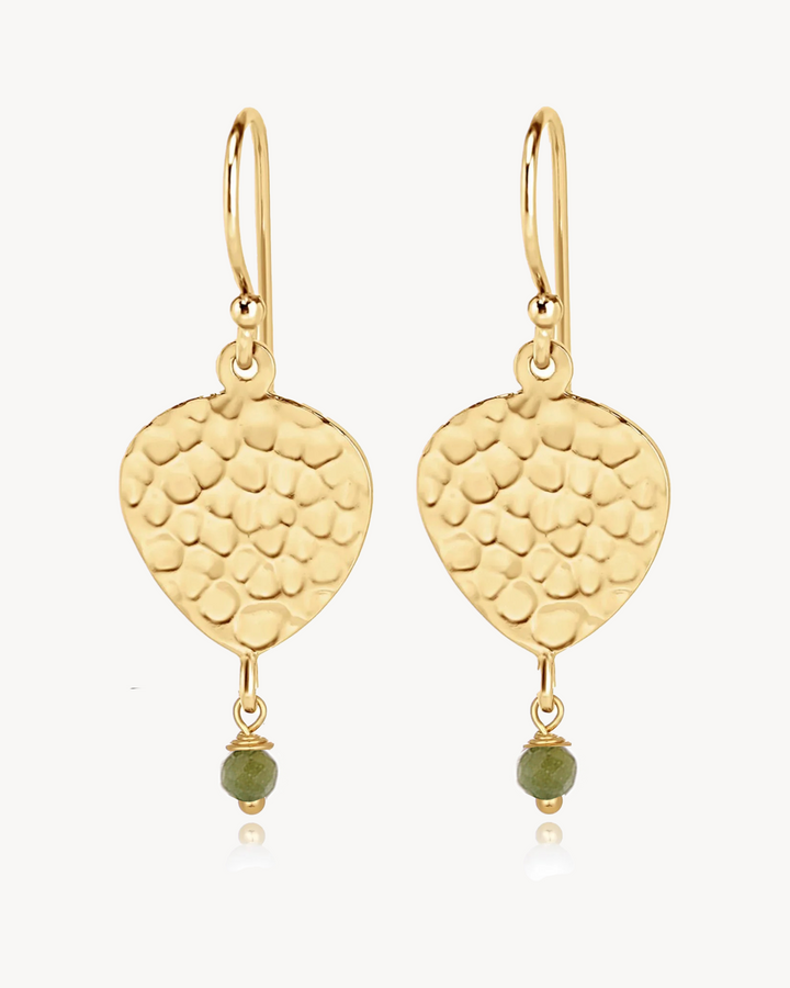 Maya Pearl Earring - Green Toumaline
