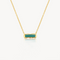 PRE ORDER Shipping from 5th November - Baguette Necklace Green Onyx