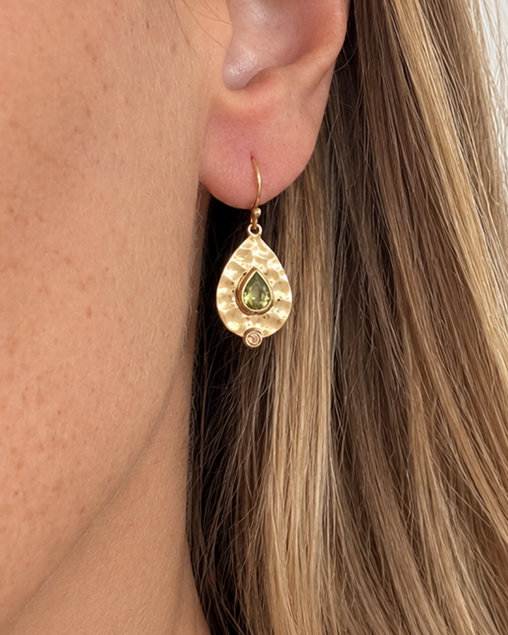 Teardrop Peridot & Citrine