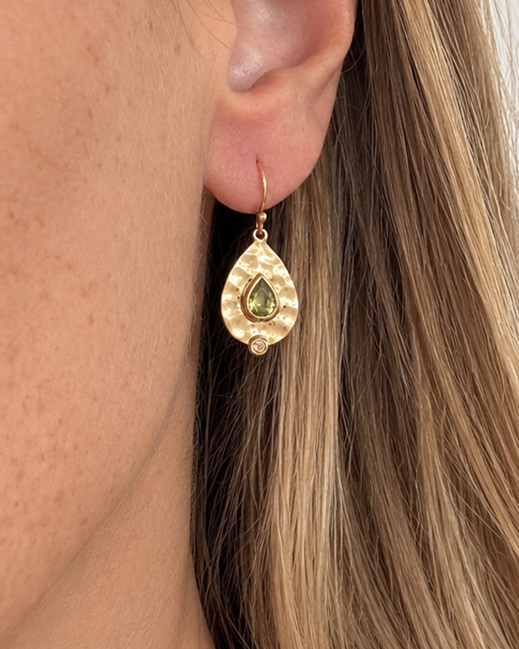 Teardrop Peridot & Citrine