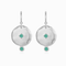 Pre Order Goddess Green Onyx Earring Green - 20th March. Silver Avail now