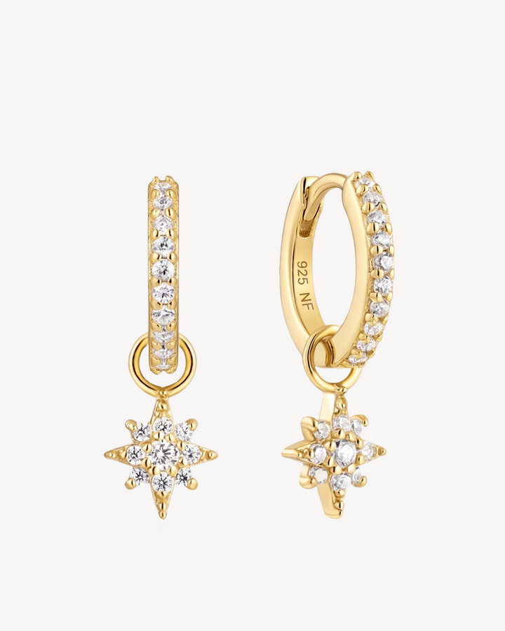 Guiding Star Pavé Hoop