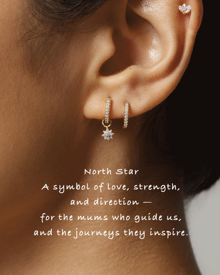 Guiding Star Pavé Hoop