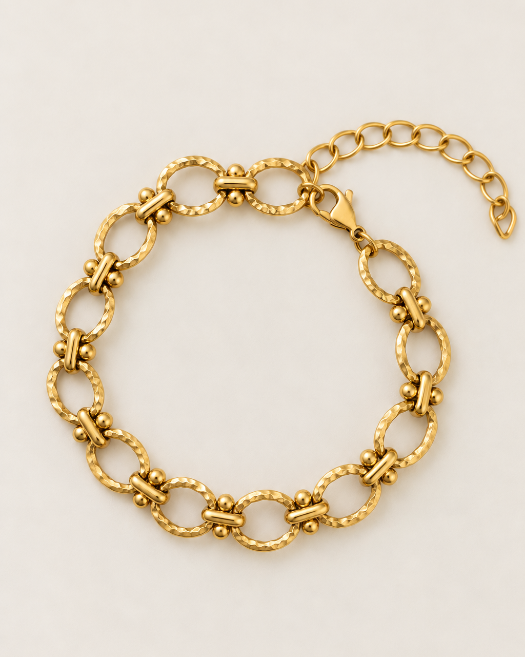 Effie Bundle- Triple Hammered Cuff, Hammered vintage Bracelet