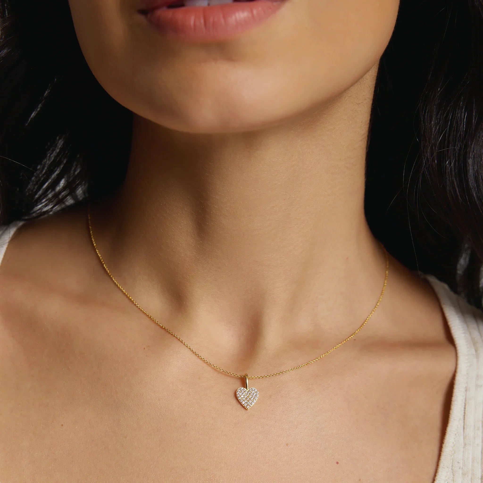 Pavé Heart Charm