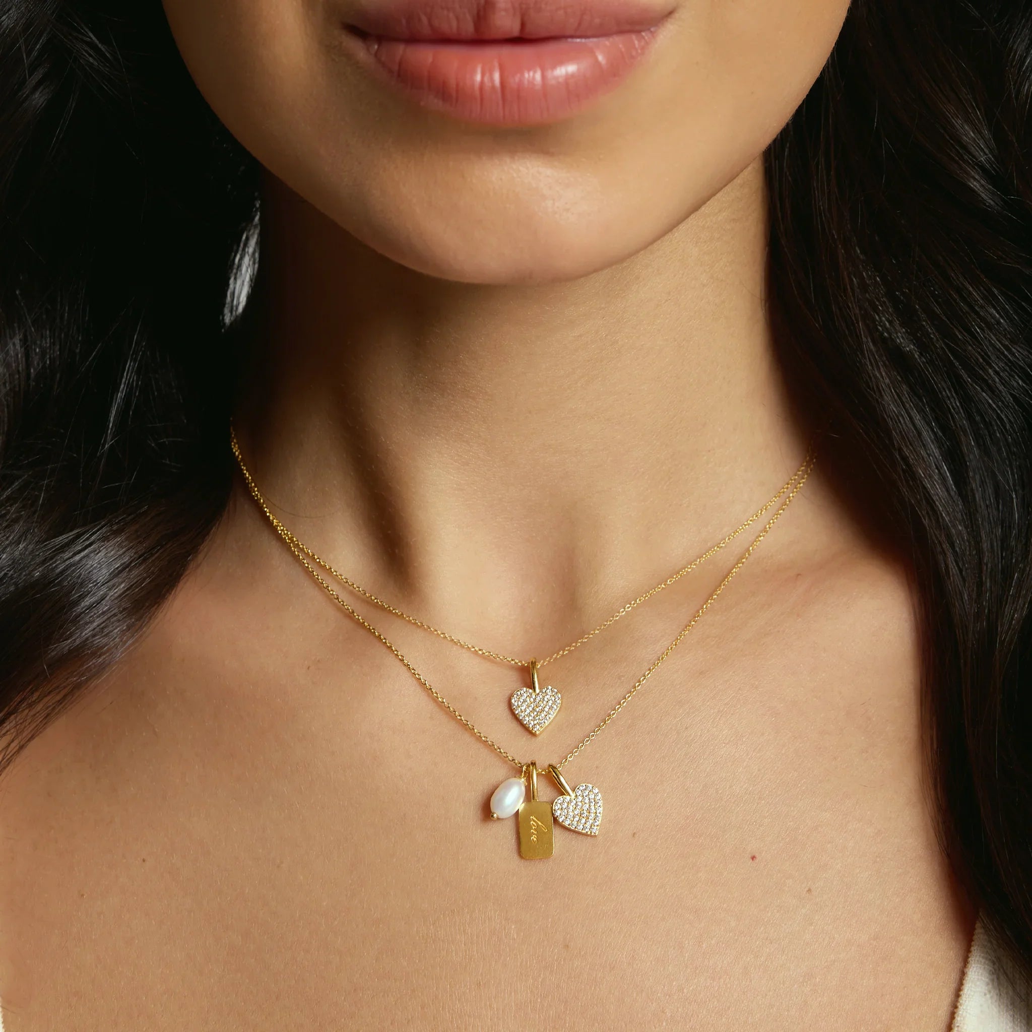 Pavé Heart Charm