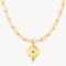 Goddess Link Necklace - Blue Sapphire