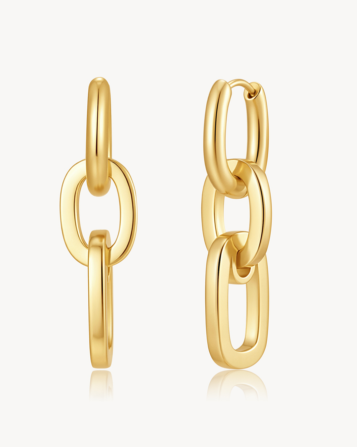 Linked Hoop Earrings