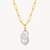 Baroque Pearl Paperclip Necklace