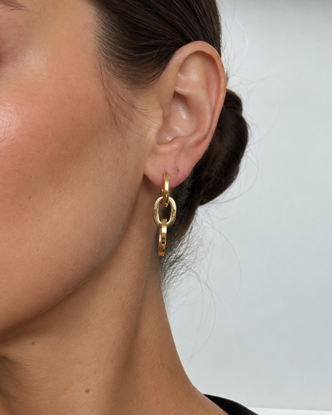 Linked Hoop Earrings