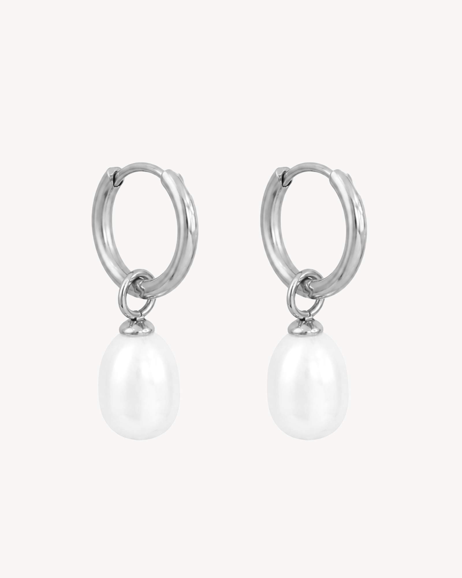 Freshwater Pearl Hoops